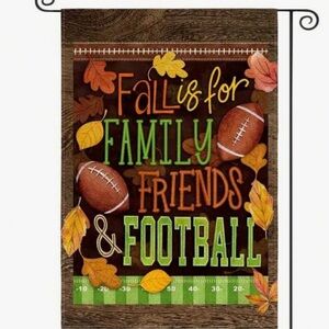 Fall Football Garden Flag